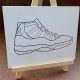 Sneakerheads Pre-Drawn Canvas Paint Kit