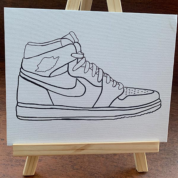 Sneakerheads Pre-Drawn Canvas Paint Kit