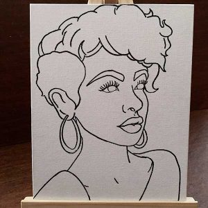 Fly Girl Pre-Drawn Canvas