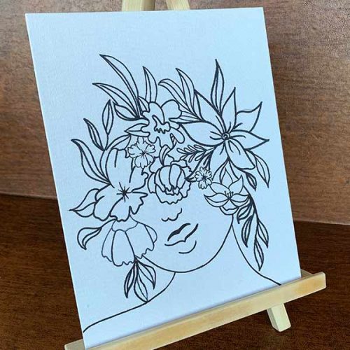 Heavenly Blooms Pre-Drawn Canvas