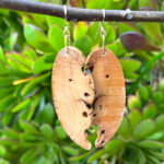 take flight natural wood earrings 4136
